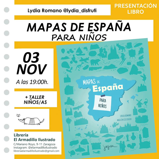 Presentación de 'Mapa de España para niños' de Lydia Romano